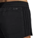 Ženske kratke hlače adidas  Pacer 3-Stripes Woven Heather Shorts Black