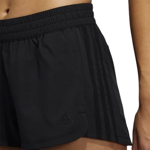 Ženske kratke hlače adidas  Pacer 3-Stripes Woven Heather Shorts Black L