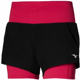 Ženske kratke hlače Mizuno 2 in 1 4.5 Short/Black/Persian Red