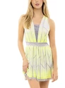 Ženske obleke Lucky in Love  Pleat Wave Dress Neon Yellow