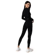 Ženske pajkice GymBeam FLO Ribbed Leggings Black