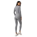 Ženske pajkice GymBeam FLO Ribbed Leggings Grey