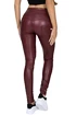 Ženske pajkice Hugz Jeans Wine Faux Leather Biker High Waist