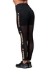 Ženske pajkice Nebbia Gold Mesh leggings 829 black