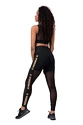 Ženske pajkice Nebbia Gold Mesh leggings 829 black