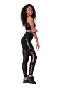 Ženske pajkice Nebbia Gold Mesh leggings 829 black