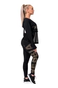 Ženske pajkice Nebbia Gold Print leggings 827 black