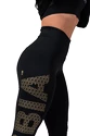 Ženske pajkice Nebbia Gold Print leggings 827 black