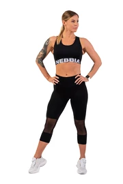 Ženske pajkice Nebbia High-Waist ¾ Length Sporty Leggings 406 black