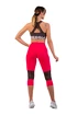 Ženske pajkice Nebbia High-Waist ¾ Length Sporty Leggings 406 pink