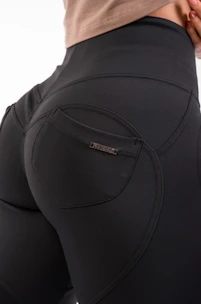 Ženske pajkice Nebbia High Waist & Lifting Effect Bubble Butt Pants black  XS