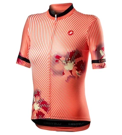 Ženski kolesarski dres Castelli Primavera Jersey Peach Echo