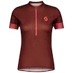 Ženski kolesarski dres Scott  Endurance 20 S/Sl Rust Red/Brick Red M