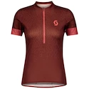 Ženski kolesarski dres Scott  Endurance 20 S/Sl Rust Red/Brick Red M