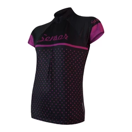 Ženski kolesarski dres Sensor Cyklo Dots Black