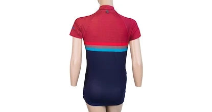 Ženski kolesarski dres Sensor  Cyklo Summer Stripe Blue/Lilla