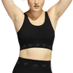 Ženski nedrček adidas  Aeroknit Light Support Bra Black