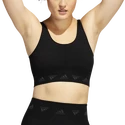 Ženski nedrček adidas  Aeroknit Light Support Bra Black