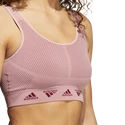 Ženski nedrček adidas  Aeroknit Light Support Bra Legacy Burgundy