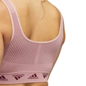 Ženski nedrček adidas  Aeroknit Light Support Bra Legacy Burgundy