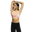 Ženski nedrček adidas  Believe This Medium Support Workout Logo Ambient Blush