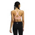 Ženski nedrček adidas  Believe This Medium Support Workout Logo Ambient Blush