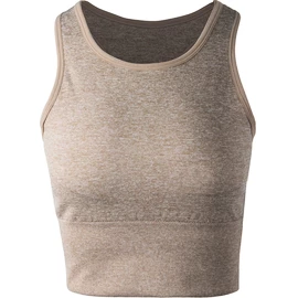 Ženski nedrček Endurance Flowee Seamless Sports Bra Warm Taupe