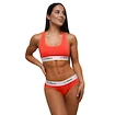 Ženski nedrček GymBeam  Bralette Strawberry Red