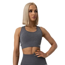 Ženski nedrček GymBeam  FLO Sports Bra Grey