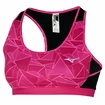 Ženski nedrček Mizuno Alpha Graphic Bra Pink Peacock