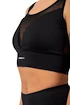 Ženski nedrček Nebbia  Black Mesh Design Sports Bra "Breathe" 412 black