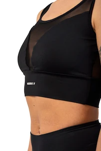 Ženski nedrček Nebbia  Black Mesh Design Sports Bra "Breathe" 412 black S