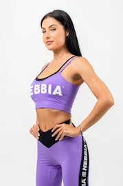 Ženski nedrček Nebbia FLEX Double Layer Light-Support Sports Bra purple