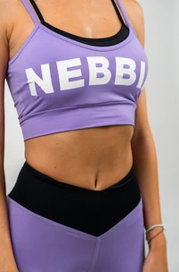 Ženski nedrček Nebbia FLEX Double Layer Light-Support Sports Bra purple