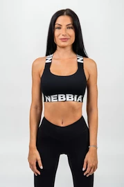 Ženski nedrček Nebbia ICONIC Medium-Support Criss Cross Sports Bra black