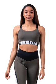 Ženski nedrček Nebbia Lift Hero Sports mini top 515 khaki