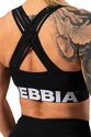 Ženski nedrček Nebbia  Medium Impact Cross Back Sports Bra 410 black