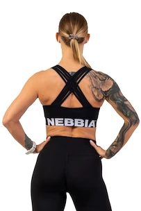 Ženski nedrček Nebbia  Medium Impact Cross Back Sports Bra 410 black