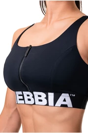 Ženski nedrček Nebbia Smart zip sports bra black