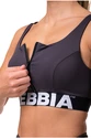 Ženski nedrček Nebbia  Smart zip sports bra marron