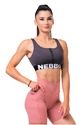 Ženski nedrček Nebbia  Smart zip sports bra marron