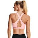 Ženski nedrček Under Armour  Crossback Mid Bra pink