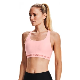 Ženski nedrček Under Armour Crossback Mid Bra pink