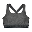 Ženski nedrček Under Armour  Crossback Mid Heather Bra grey