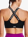 Ženski nedrček Under Armour  Infinity High Bra Zip-BLK