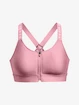 Ženski nedrček Under Armour  Infinity High Bra Zip-PNK