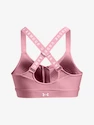 Ženski nedrček Under Armour  Infinity High Bra Zip-PNK