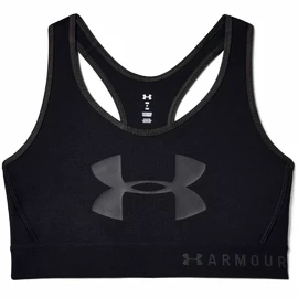 Ženski nedrček Under Armour Mid Keyhole Graphic-BLK