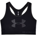 Ženski nedrček Under Armour  Mid Keyhole Graphic-BLK S