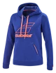 Ženski pulover Babolat  Exercise Hood Sweat Estate Blue